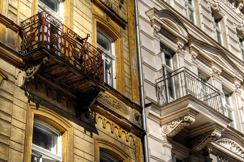 Balconies. Karlovy Vary. Balcones