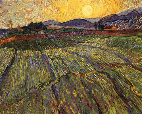Van_Gogh-wheat_field_w_rising_sun-1889