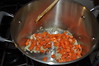 Golden brown onions and carrots