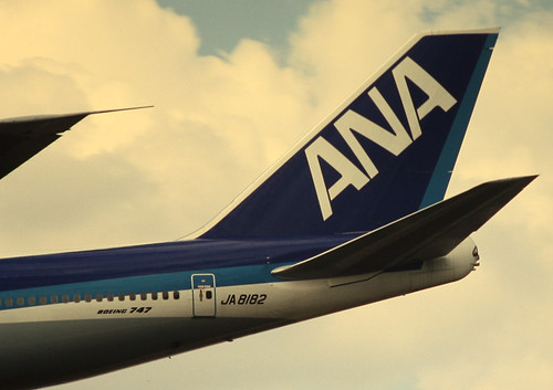 All Nippon Airways (ANA) Boeing 747-200 tail section