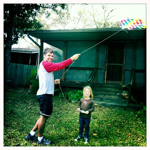 Kite flying with Dad