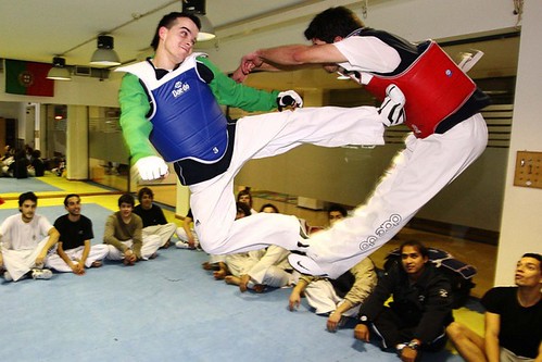 Pedro Póvoa - atleta do SC Braga - taekwondo ©José Ricardo Estudante