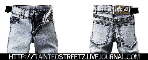 #12 Acid wash stone gray jeans
