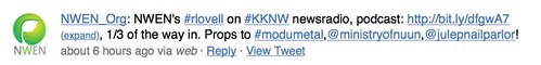 nwen's #rlovell on #KKNW