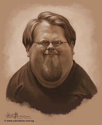 Schoolism Assignment 4 - monochromatic value painting of Nate