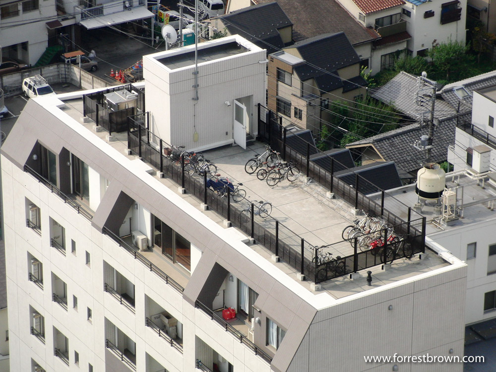 Bicycle parking in Tokyo Japan.