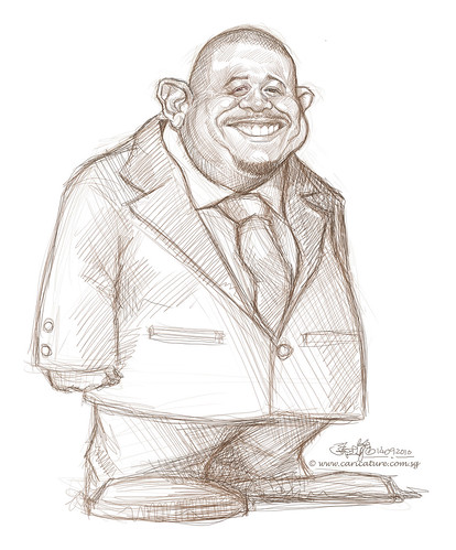 Schoolism Assignment 5 - sketch 04 of Forest Whitaker
