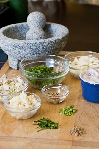 Homemade Thai Green Curry Paste Ingredients