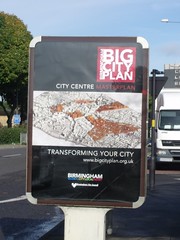 Birmingham Big City Plan - City Centre Masterplan - Transforming Your City - advert in the Maypole