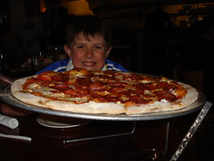 A pizza bigger than Jake