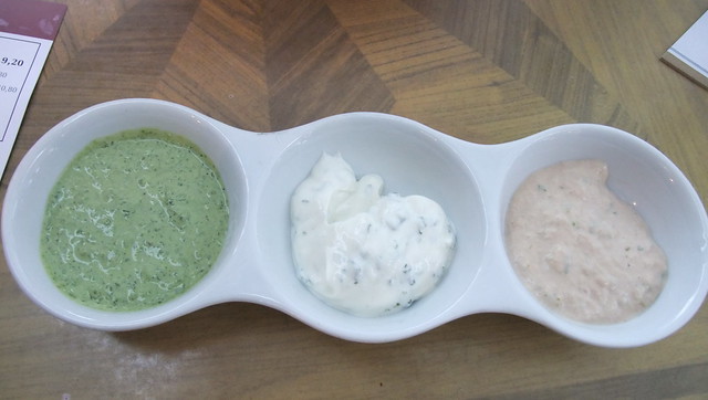 Herb Sauce Dip, Yogurt Dip and Anchovy Dip