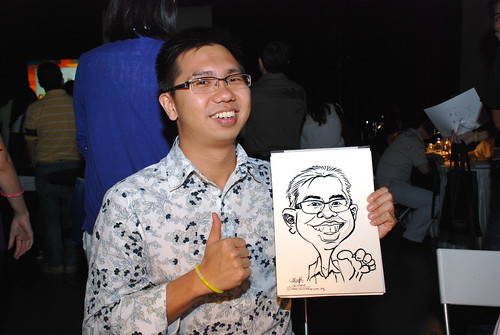 caricature live sketching for SDN First Anniversary Bash - 24