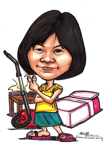 housewife caricature
