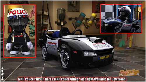 ModNation Racers PS3:  Police Mod and Kart