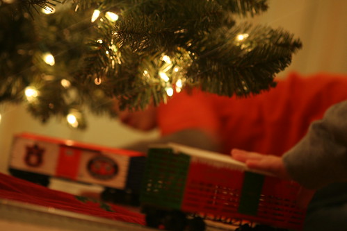Christmas Train Set-Up 2010