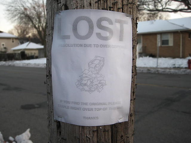 Lost Resolution Sign