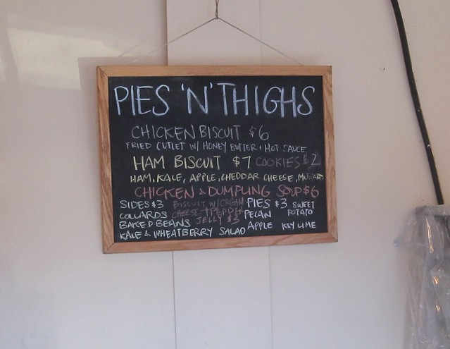 Pies n Thighs menu