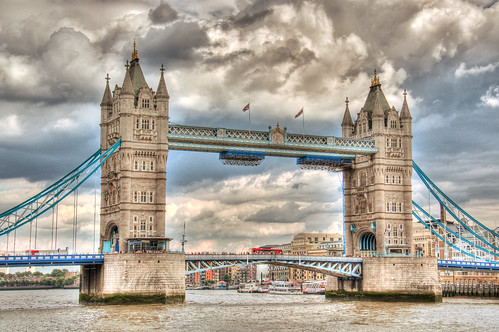  フリー写真素材, 建築・建造物, 橋, タワーブリッジ, イギリス, ロンドン, HDR,  