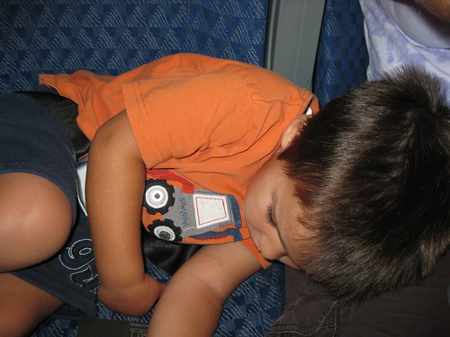 Finn fell asleep upon takeoff from Dallas
