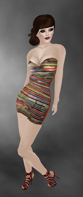 GATO- Rebuilding Gift- Ikea Dress + The Strand - EliN/Hazel Brown + *CUPCAKES - Crimson - Alabaster -  Sanguinea