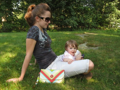 Out and about with the Grab 'n' Go Diaper Clutch