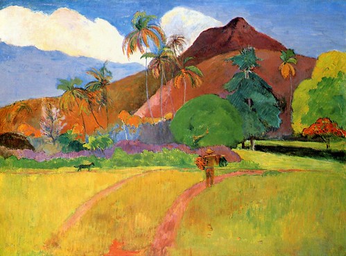 Tahitian Landscape-1893, by Paul Gauguin