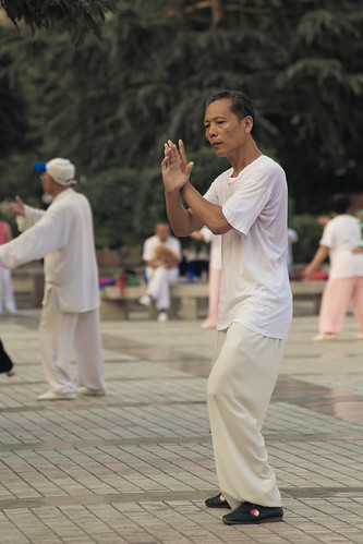Tai Chi in Weinan City Square