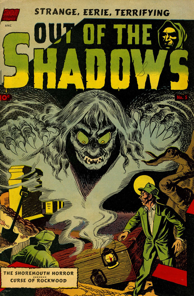 Out Of The Shadows #5 George Roussos Cover Art (Standard, 1952)