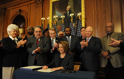 Speaker Pelosi signs the Claims Resolution Act