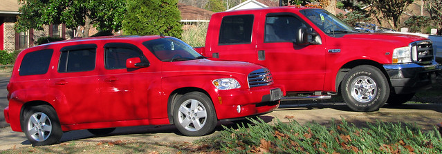 red ford chevrolet car truck chevy automobiles hhr f250 superduty 1lt