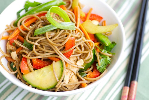 Asian Chicken and Soba Noodle Salad