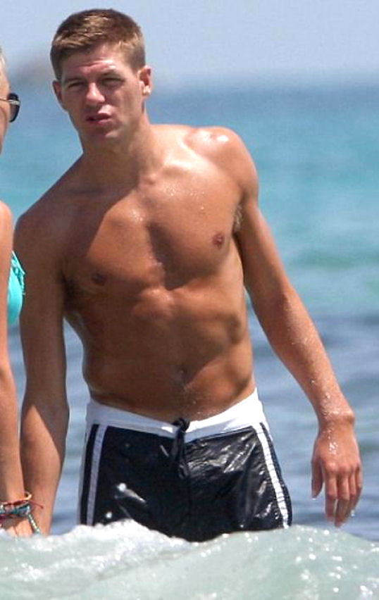 Steven Gerrard shirtless