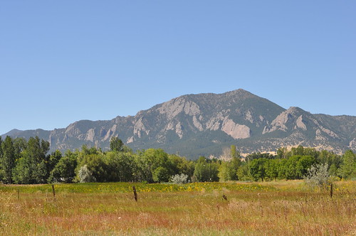 View of the Flatirons