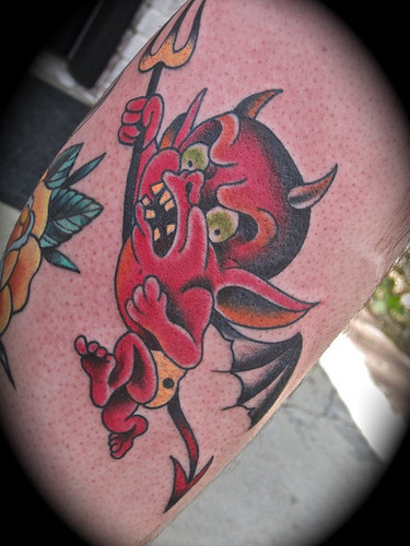Devil and Angel Tattoo Design
