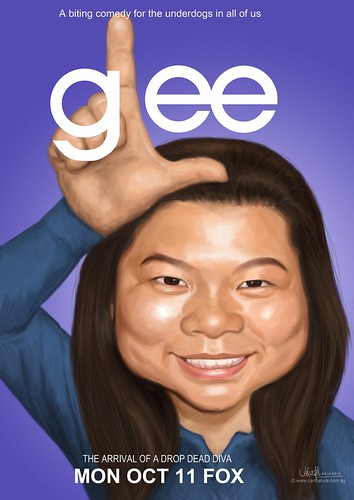 Glee themed caricature