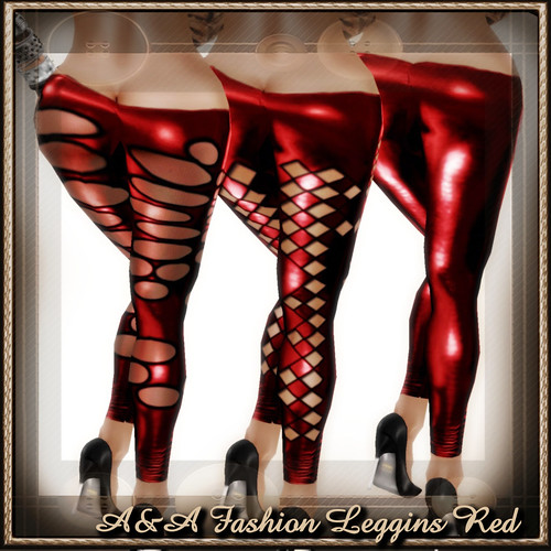 A&A Fashion Leggins Red