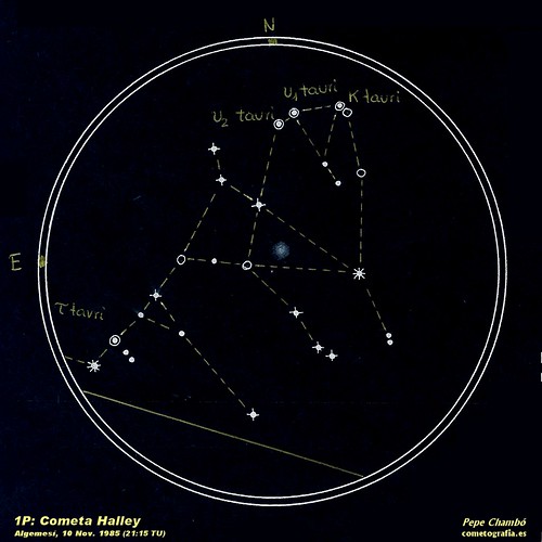 Halley Comet, Nov. 10th, 1985 (21:15)