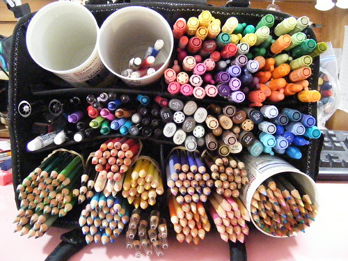 after organizing my pencils/markers/pens