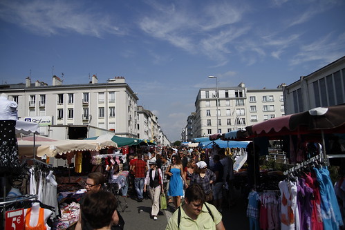 Sunday flea market in Brest