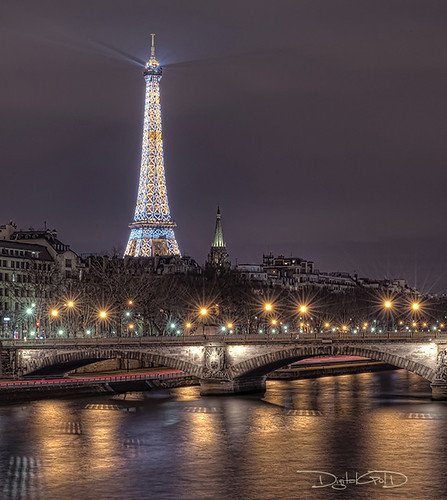 Eiffel Tower Glowing [Explored] (by DiGitALGoLD)
