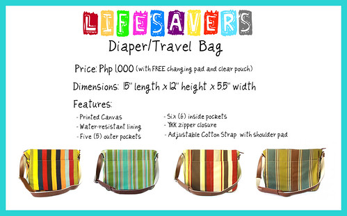 lifesavers diaper travel bag poster