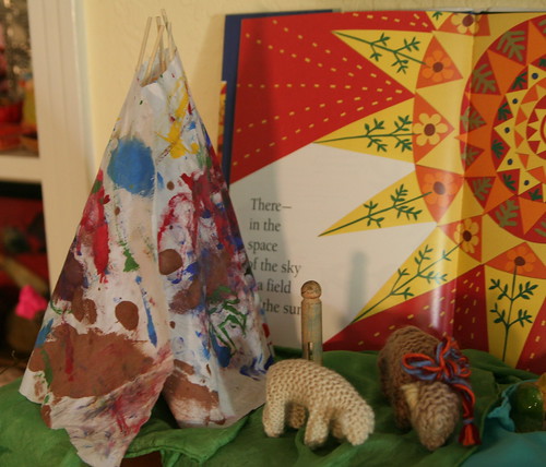 Lucas's Teepee and Clothespin Man