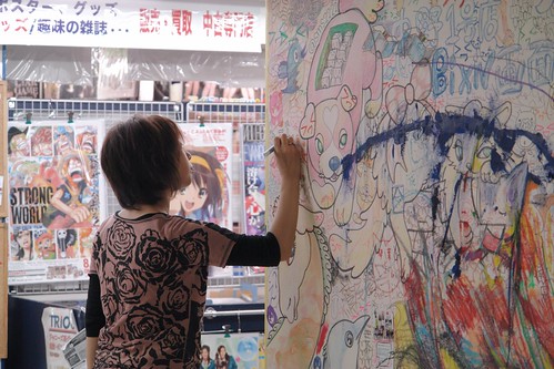 Pixiv Gamenhashi festa : Live drawing at HidariZingaro, Nakano.
