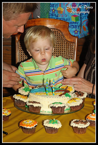 Mac Blowing Out His Candles