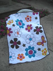Flower Power Dolly Blanket