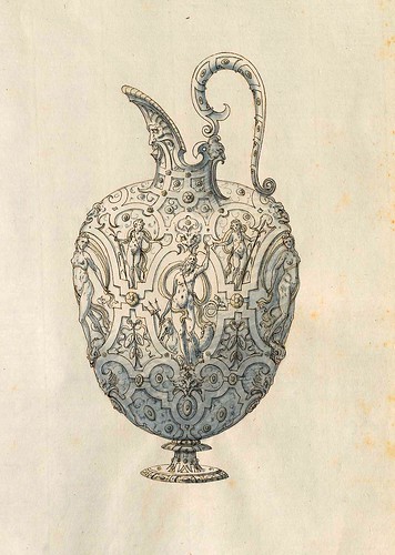 015-Cantaro dispensador de liquidos-Entwürfe für Prunkgefäße in Silber mit Gold-BSB Cod.icon.  199 -1560–1565- Erasmus Hornick