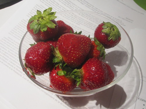 strawberries from the bistro - free