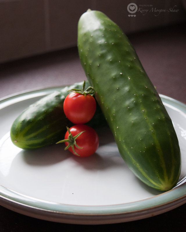 Homegrown cucumber