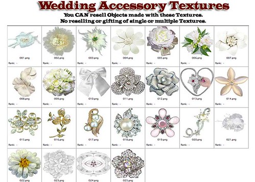 Shabby Chic Vintage Wedding Accessory Textures