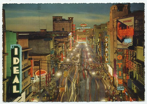 Riza Ave, Manila, Philippines postcard 1930's